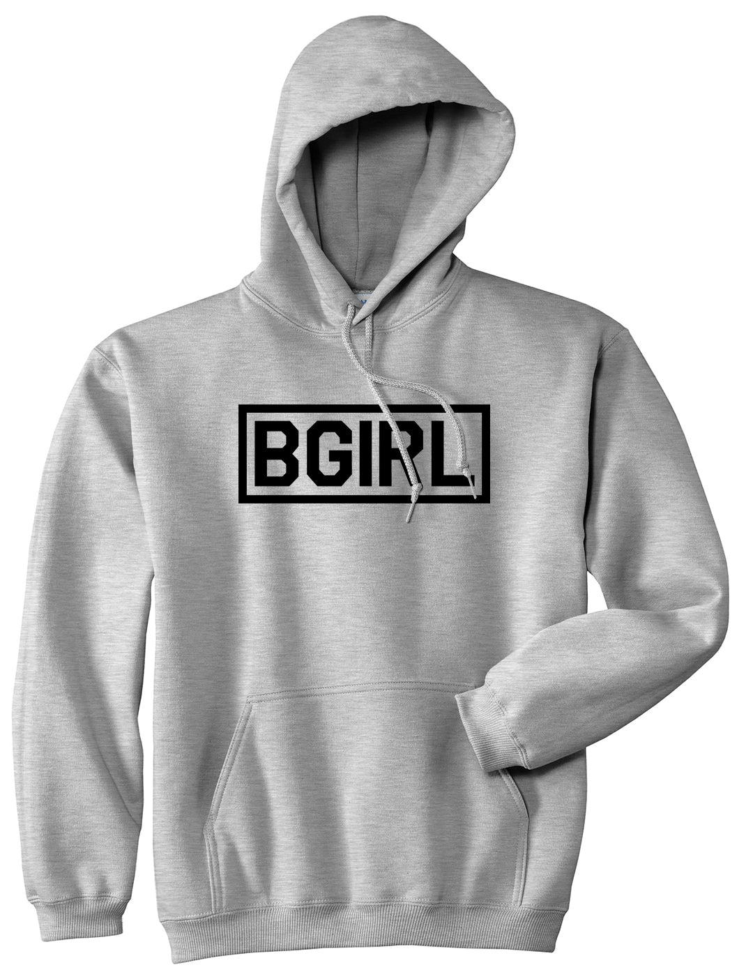 Bgirl Breakdancing Grey Pullover Hoodie by Kings Of NY