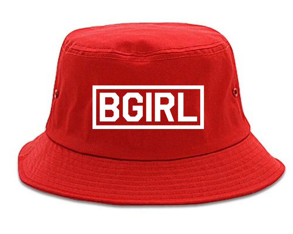 Bgirl Breakdancing Bucket Hat Red