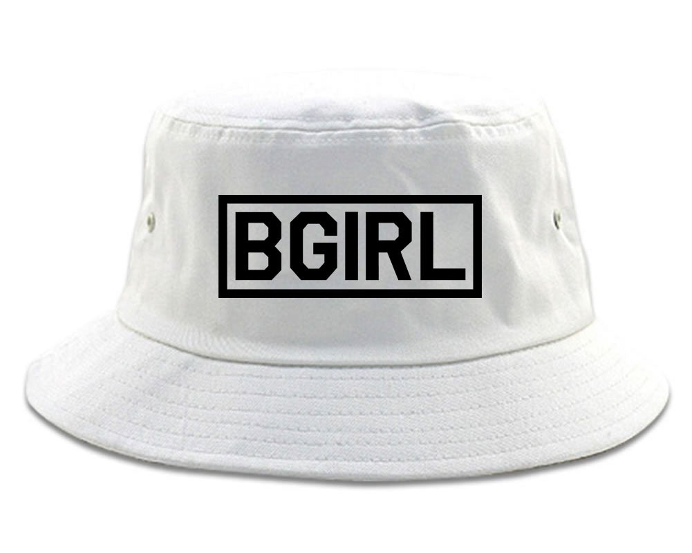 Bgirl Breakdancing Bucket Hat White