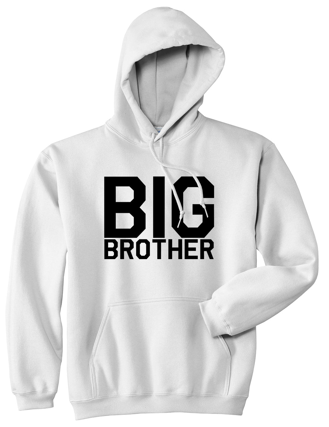 Big Brother White Pullover Hoodie by Kings Of NY