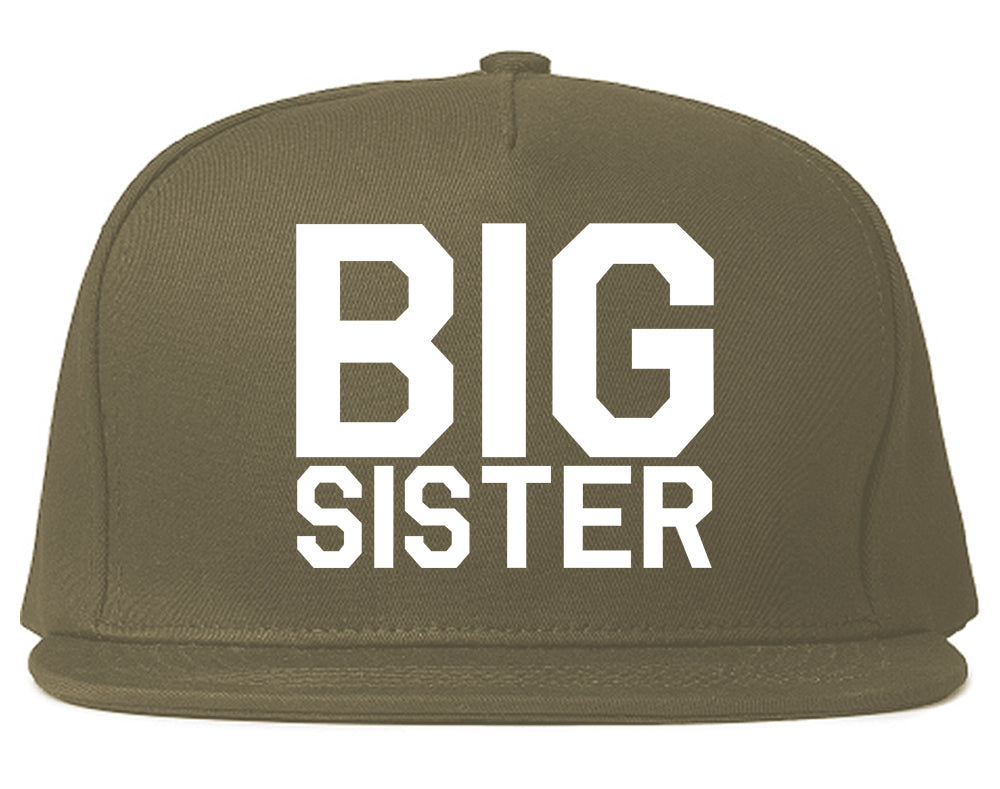 Big Sister Snapback Hat Grey