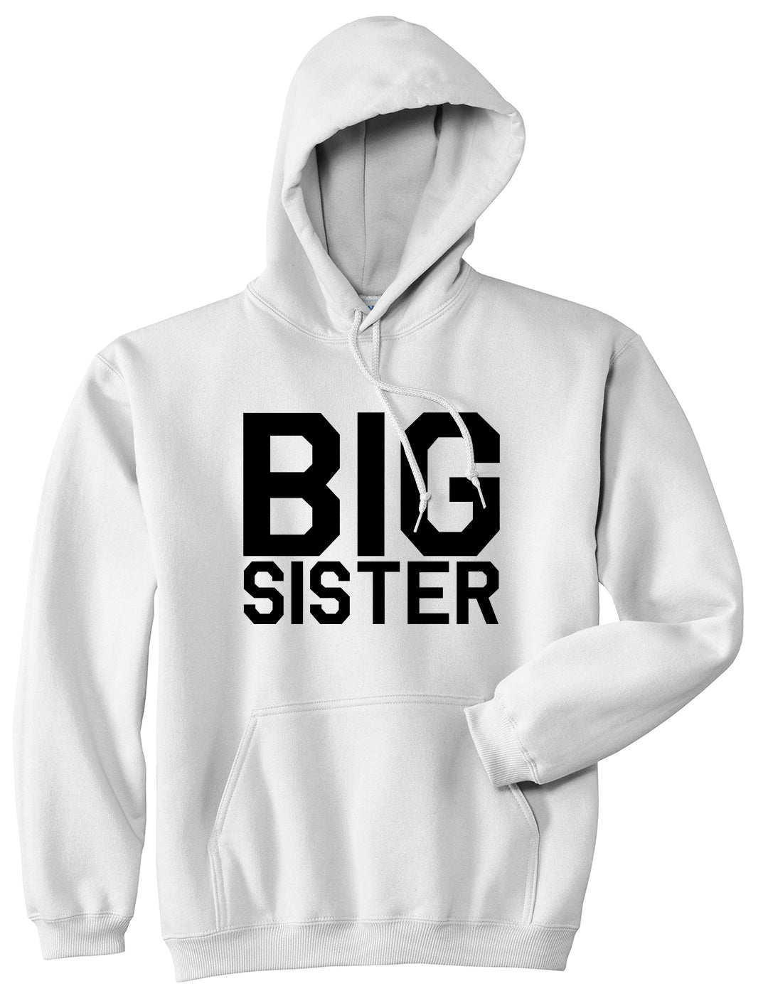 Big Sister White Pullover Hoodie by Kings Of NY