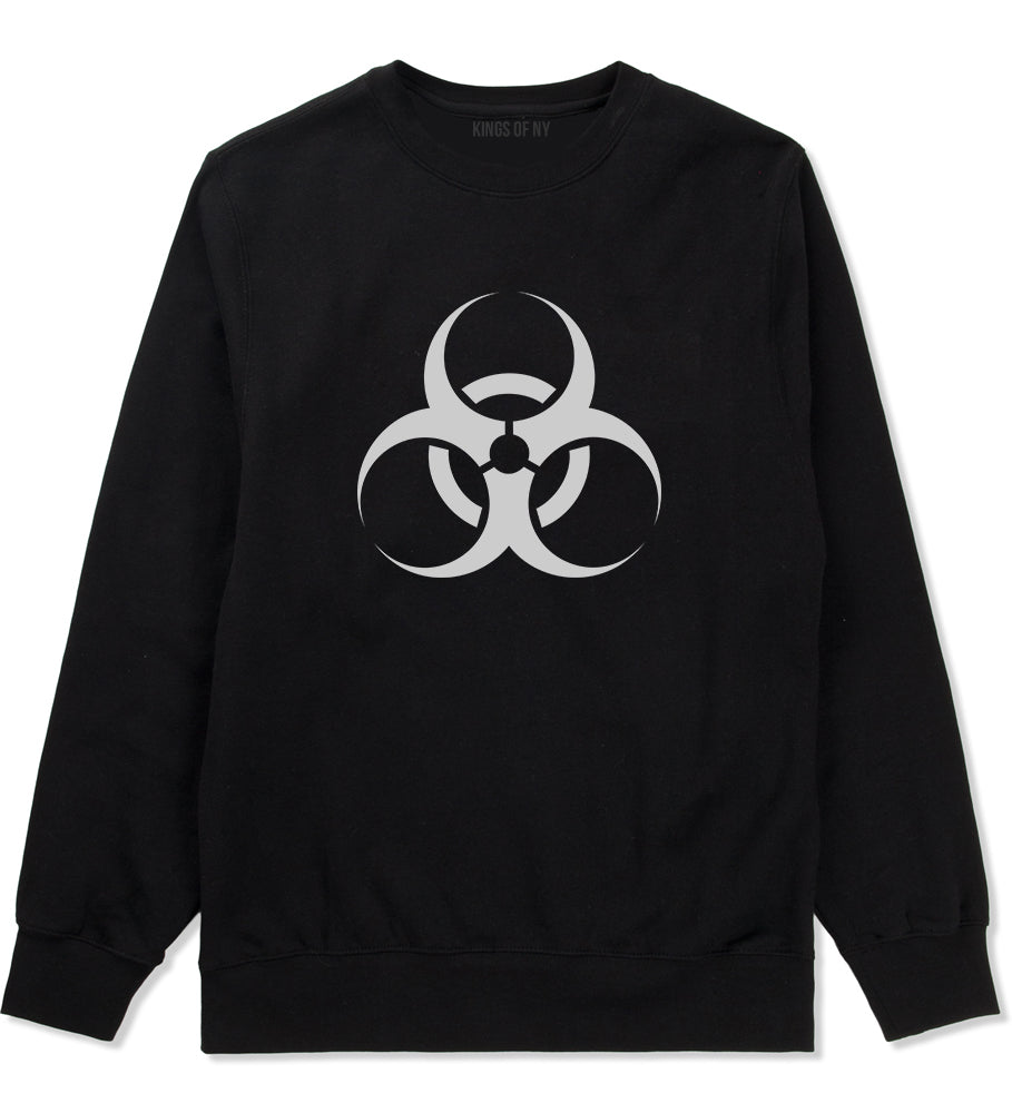 Biohazard Symbol Black Crewneck Sweatshirt by Kings Of NY