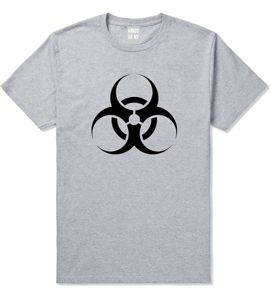 Biohazard Symbol Grey T-Shirt by Kings Of NY