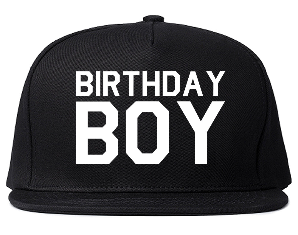 Birthday Boy Snapback Hat Black