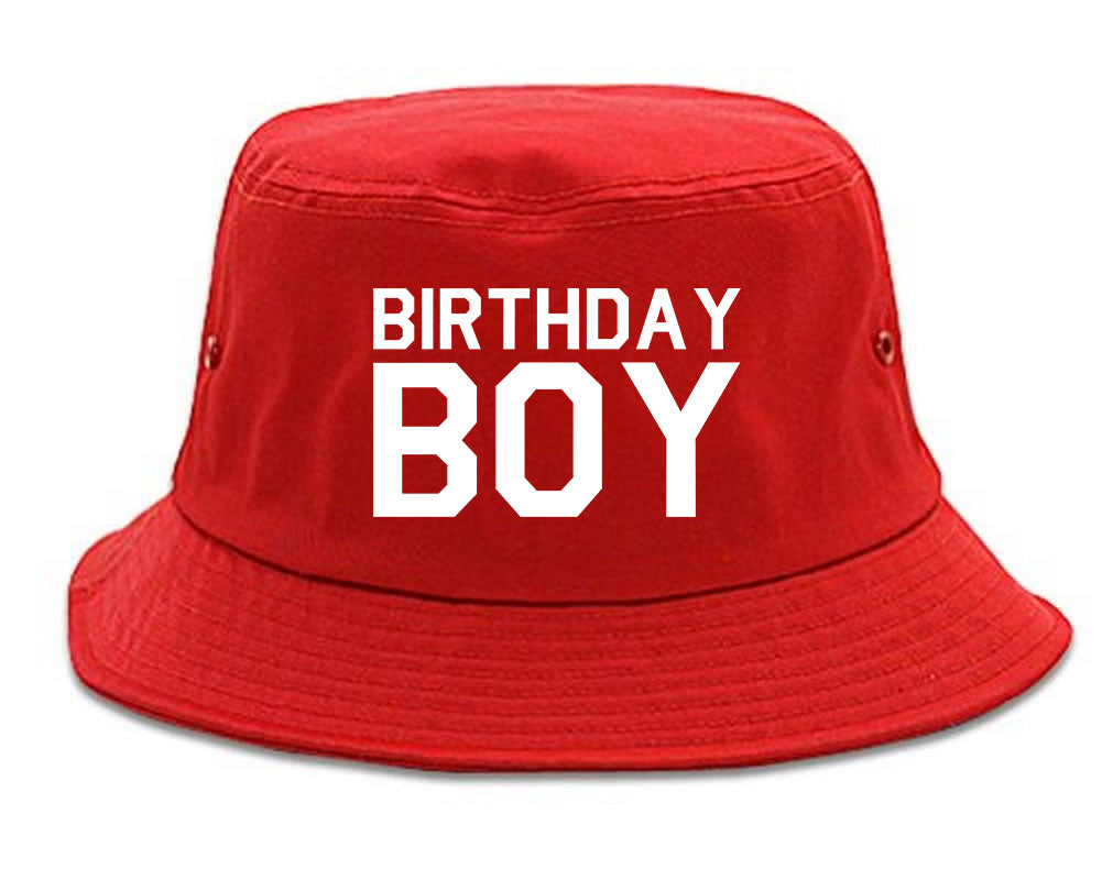 Birthday Boy Bucket Hat Red
