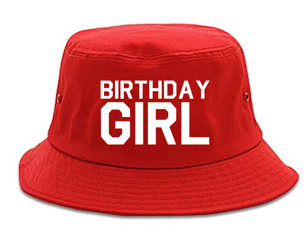 Birthday Girl Bucket Hat Red