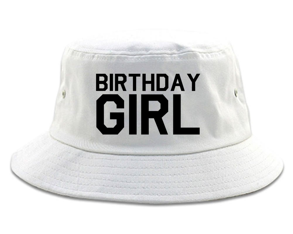 Birthday Girl Bucket Hat White
