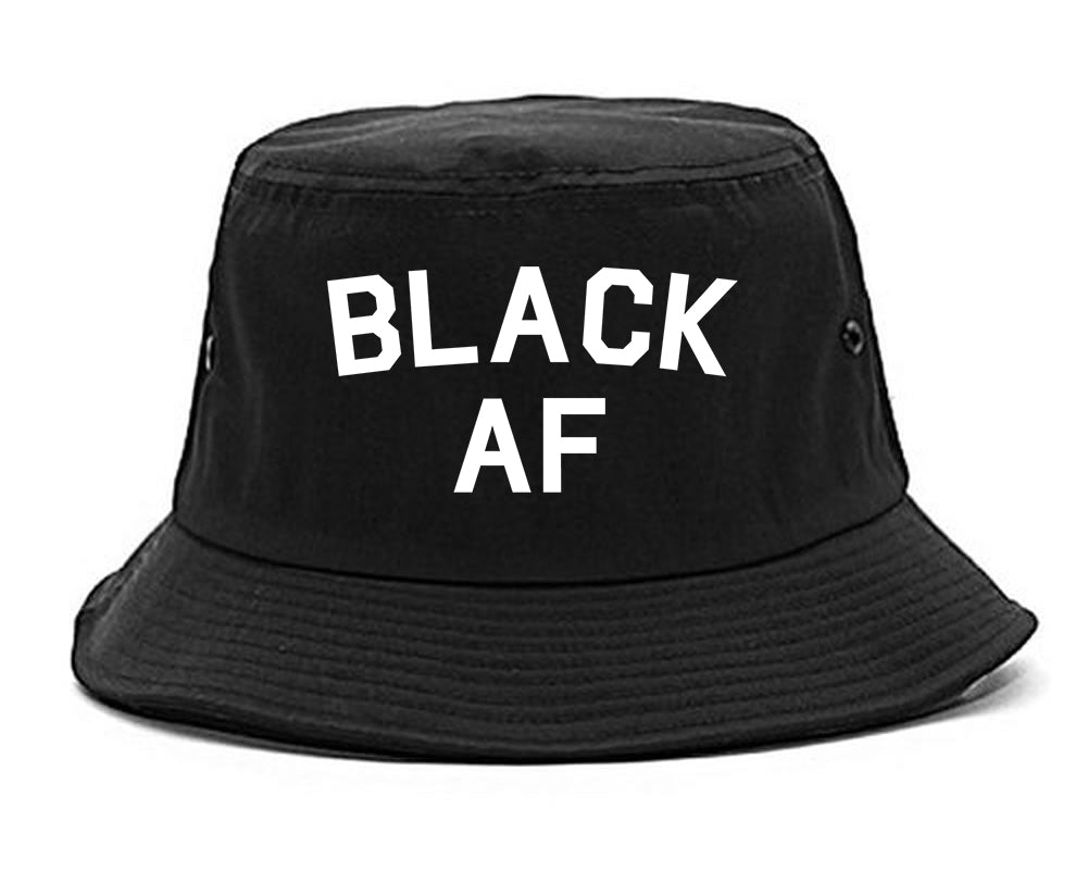 Black AF Mens Snapback Hat Black