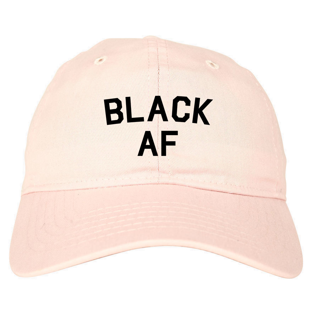 Black AF Mens Dad Hat Baseball Cap Pink