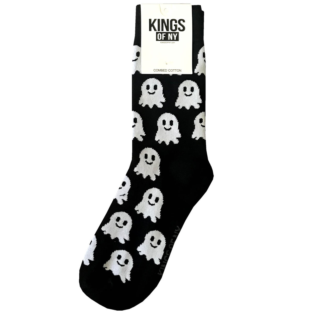 Black Cute Ghost Halloween Mens Socks
