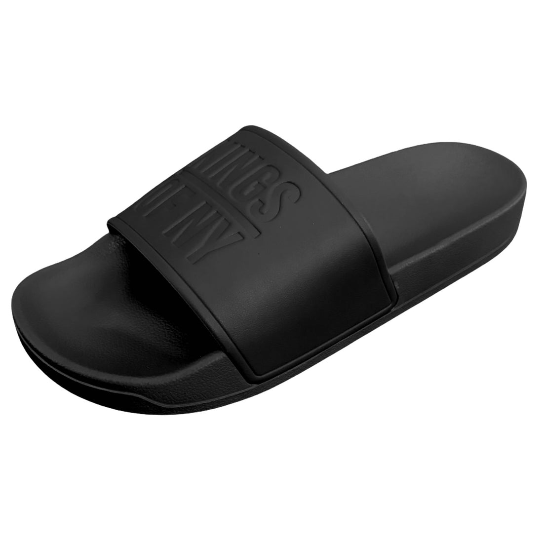 Black Kings Of NY Logo Mens Slide Sandals