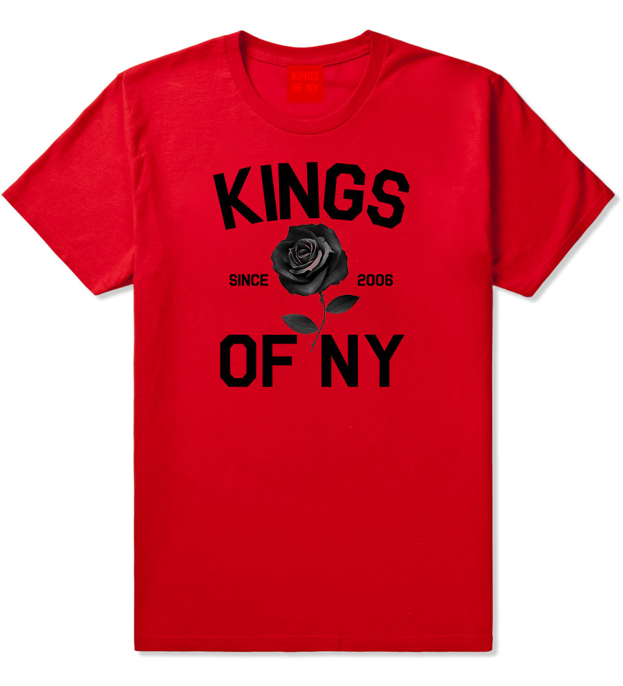 Black Rose Since 2006 Mens T-Shirt Red by Kings Of NY