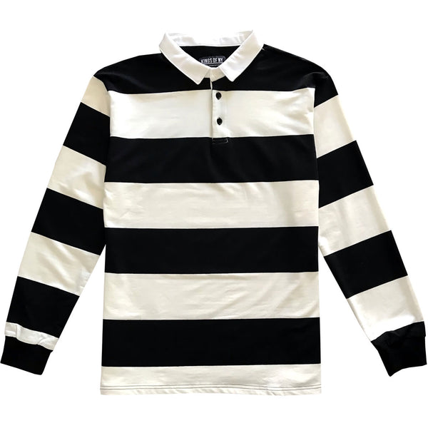 Black Rugby Shirt White Collar | lupon.gov.ph