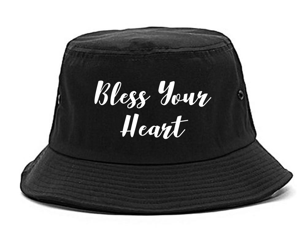 Bless Your Heart Bucket Hat Black