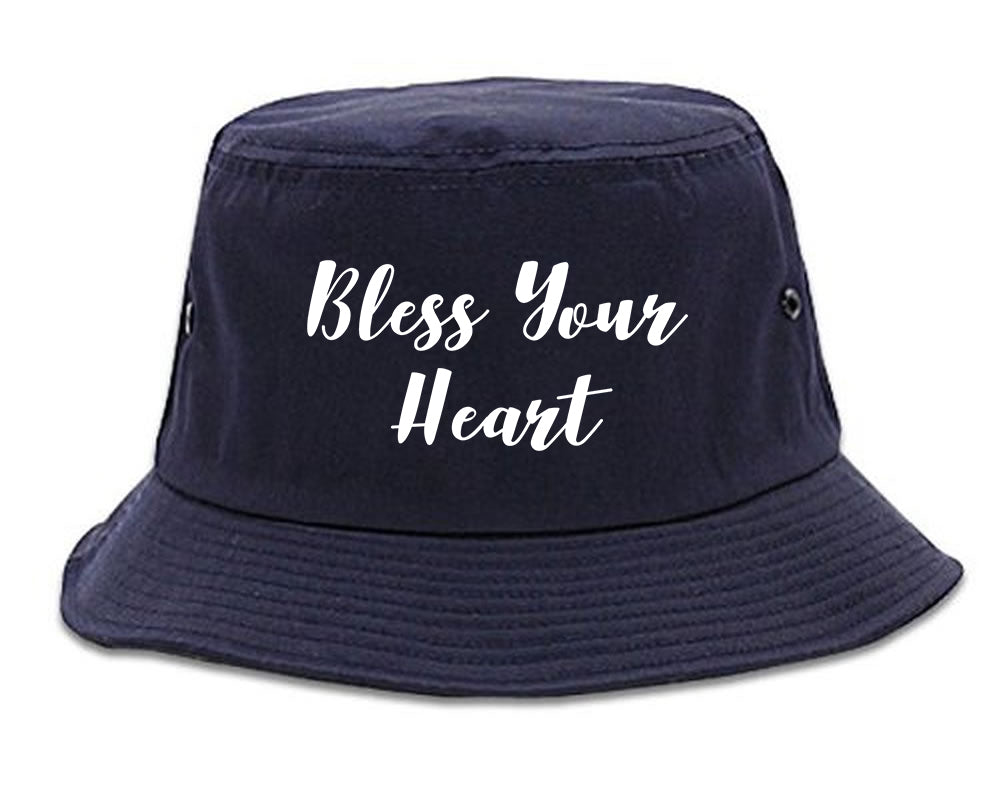 Bless Your Heart Bucket Hat Blue