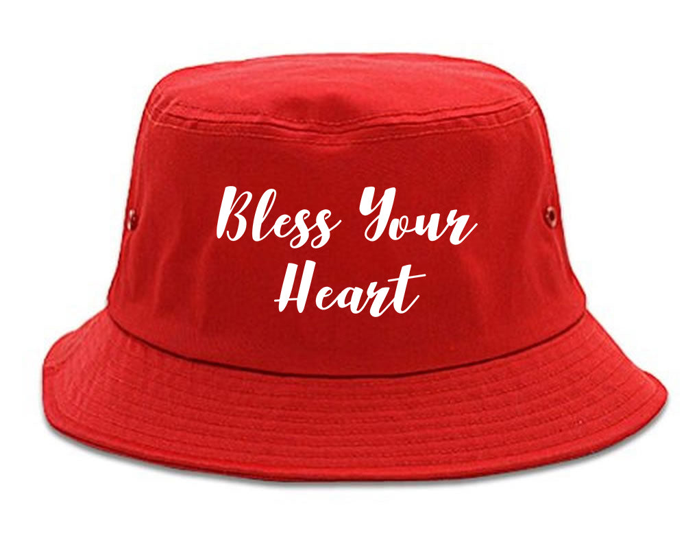 Bless Your Heart Bucket Hat Red
