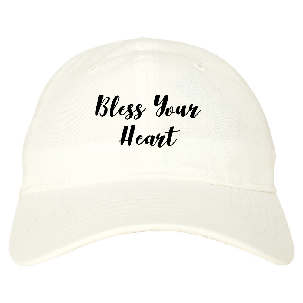 Bless Your Heart Dad Hat Baseball Cap White
