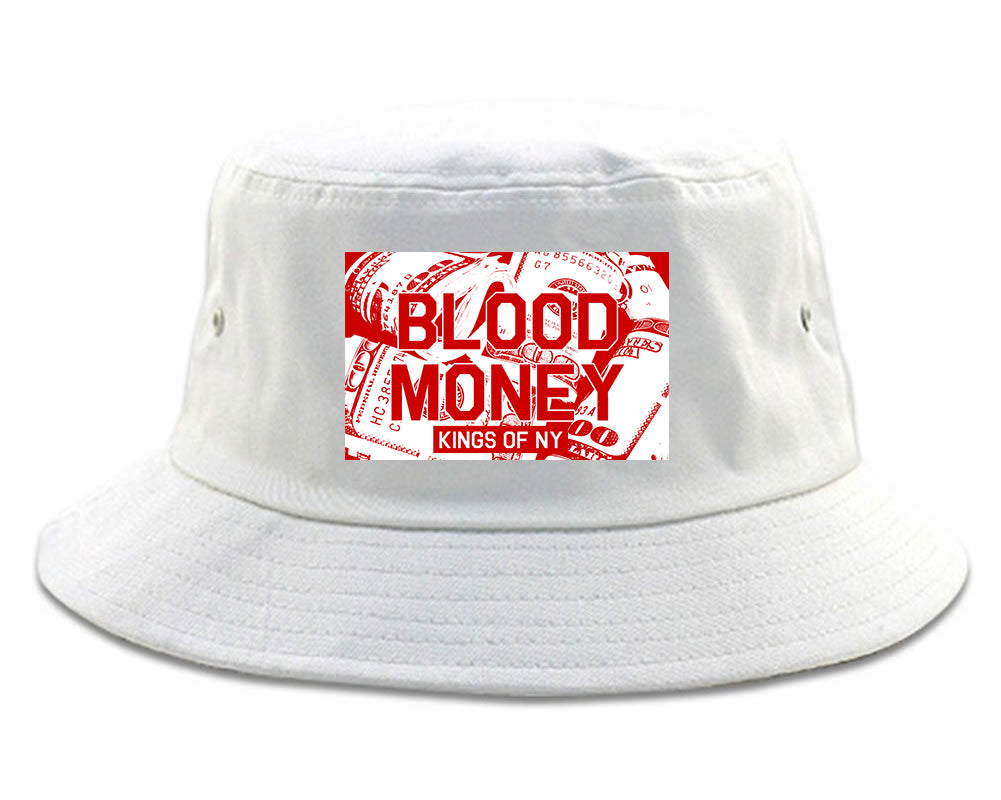 Blood Money 100s Mens Snapback Hat White