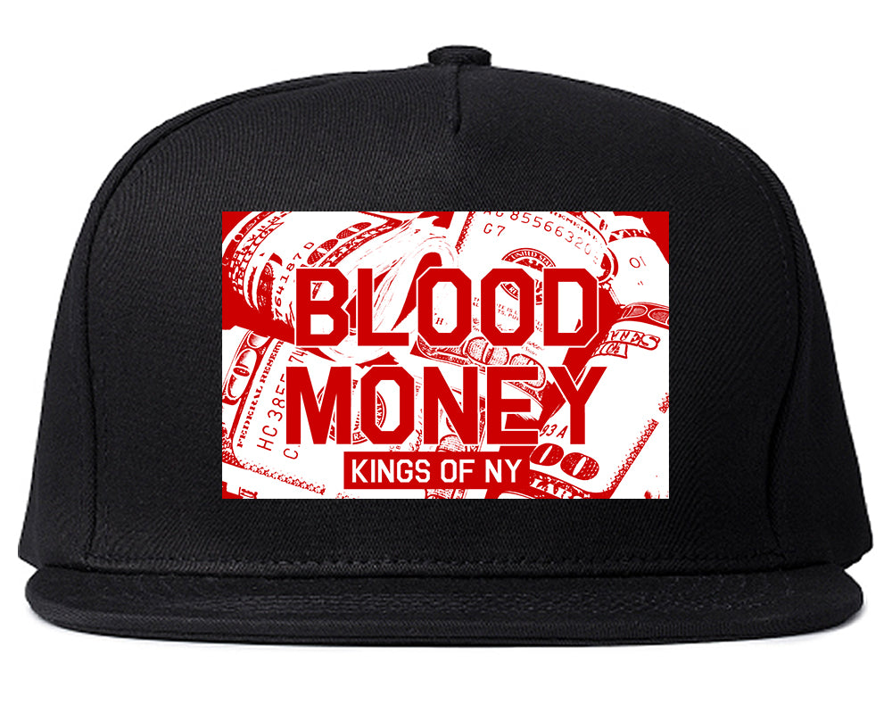 Blood Money 100s Mens Snapback Hat Black