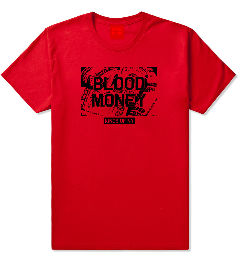 Blood Money 100s Mens T Shirt Red