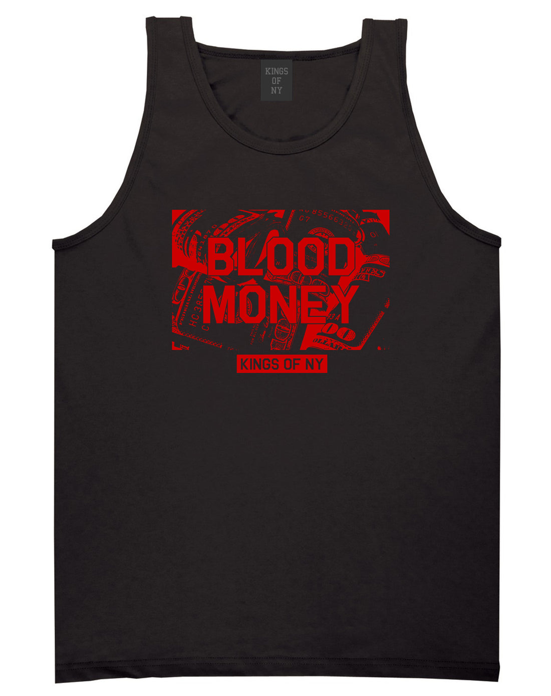 Blood Money 100s Mens Tank Top Shirt Black