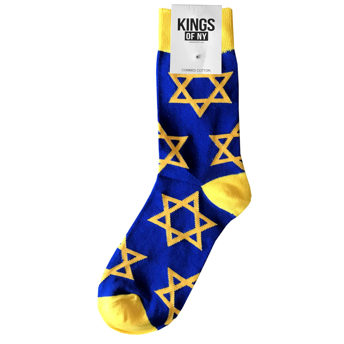 Blue Star Of David Symbol Mens Cotton Socks
