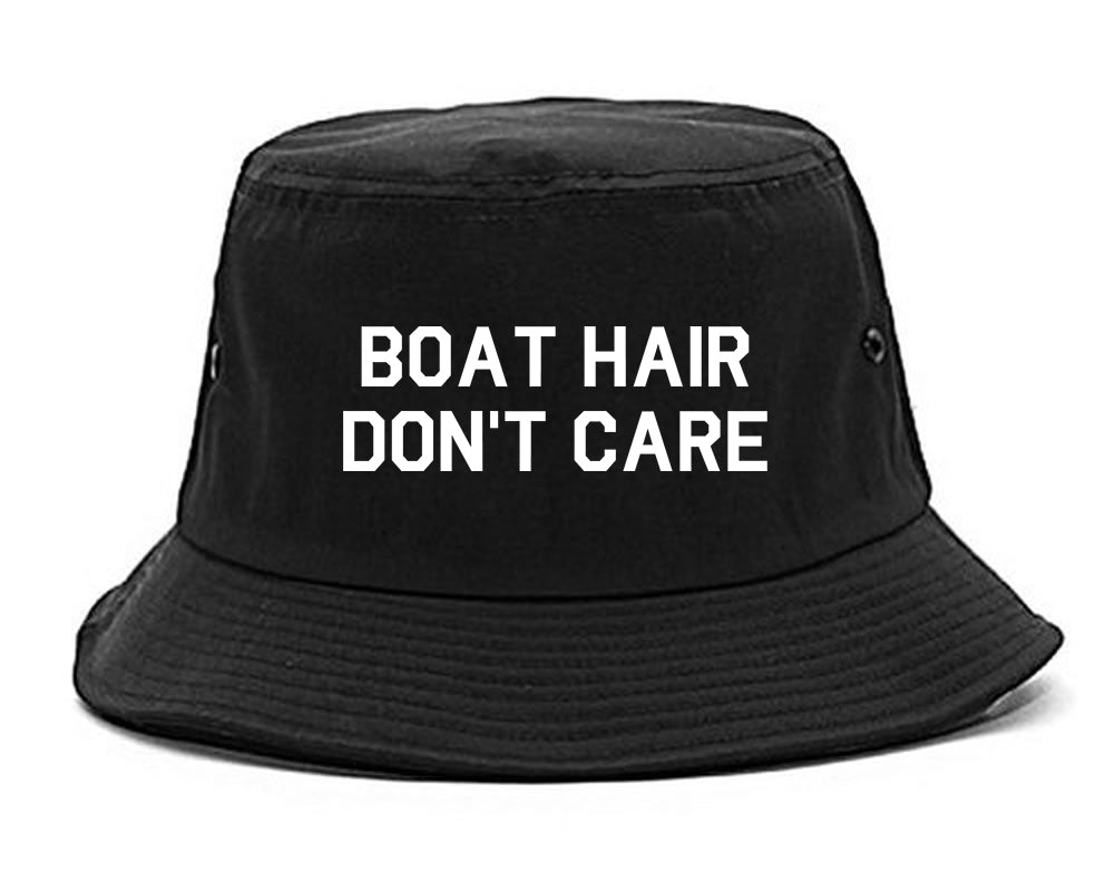 Boat Hair Dont Care Bucket Hat Black