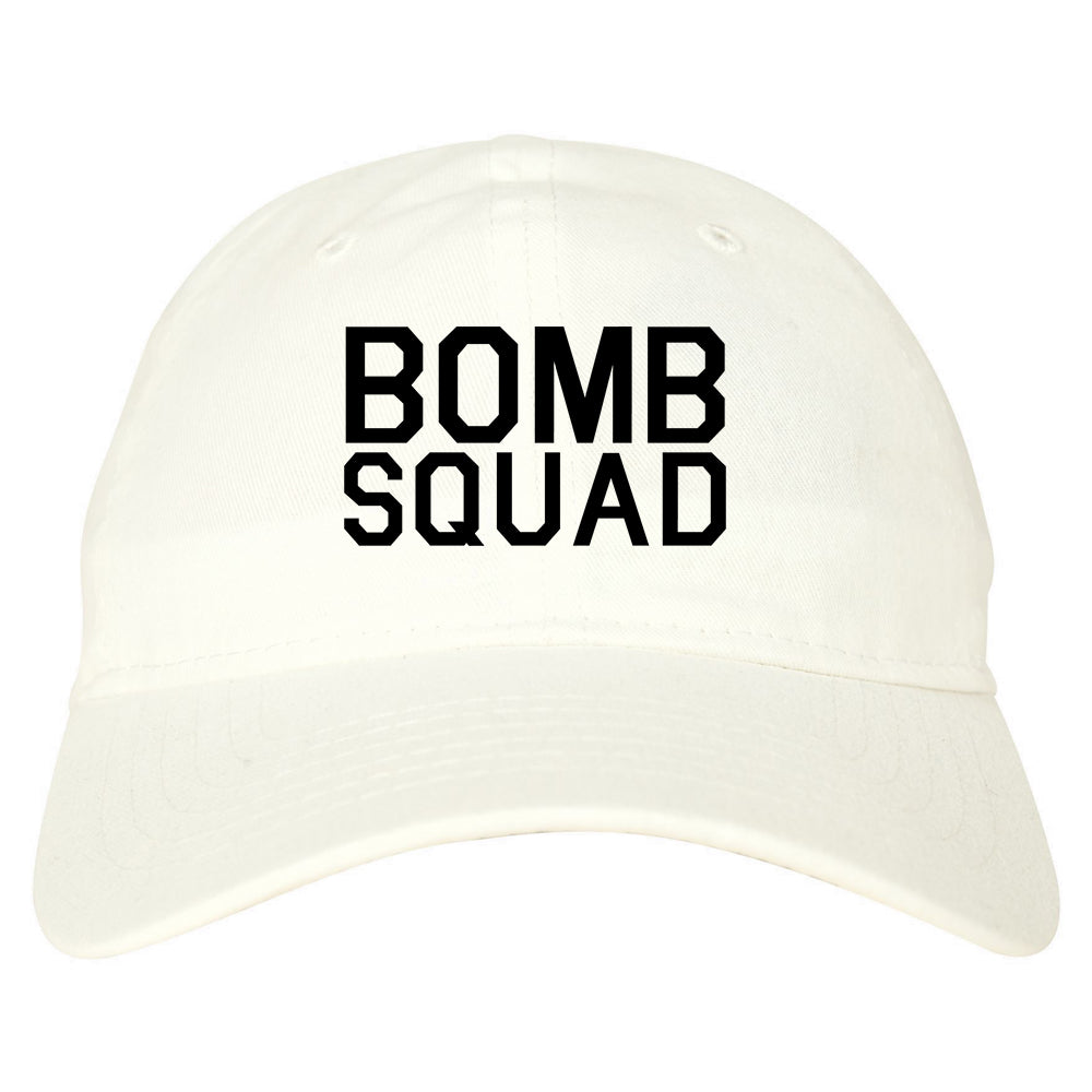 Bomb Squad Dad Hat Baseball Cap White