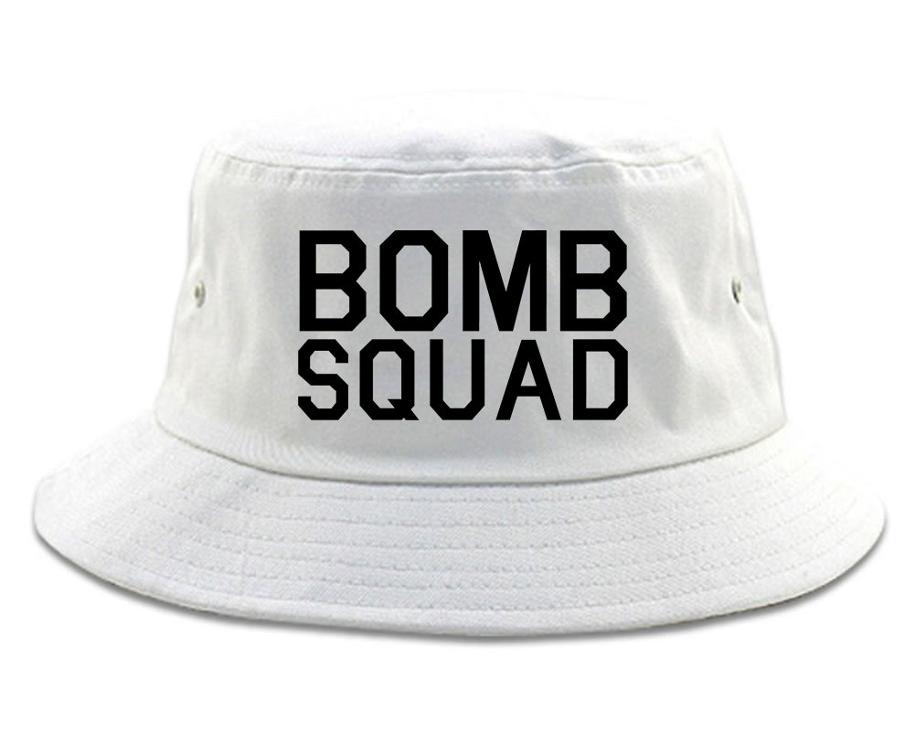 Bomb Squad Bucket Hat White