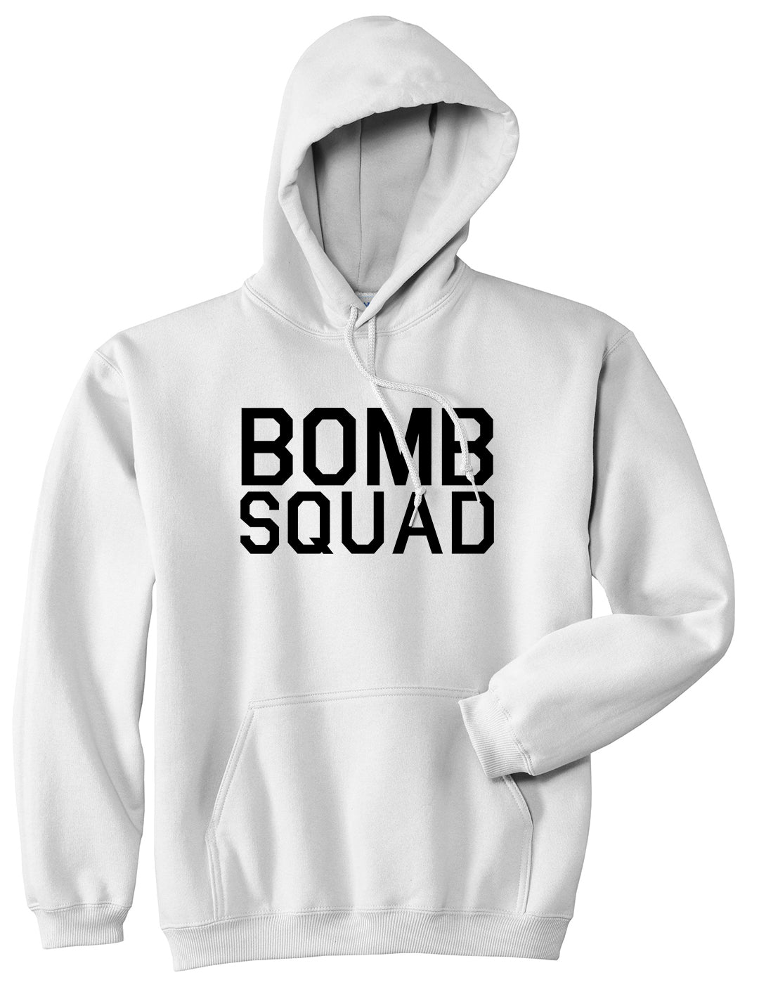 Bomb Squad White Pullover Hoodie by Kings Of NY