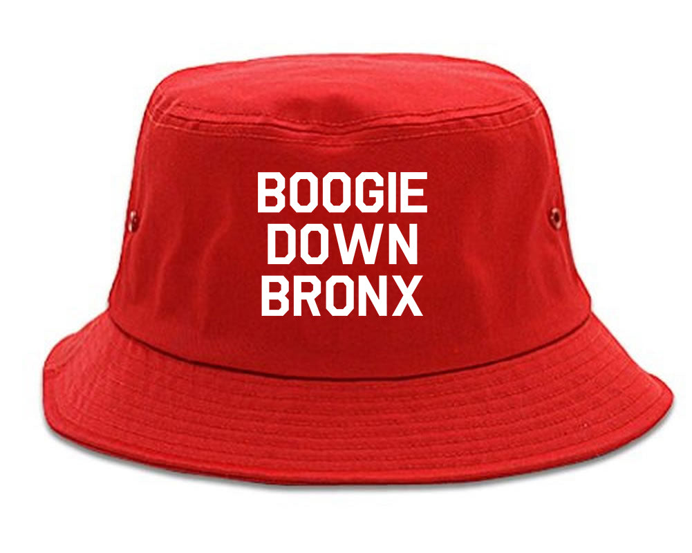 Boogie Down Bronx Mens Bucket Hat Red