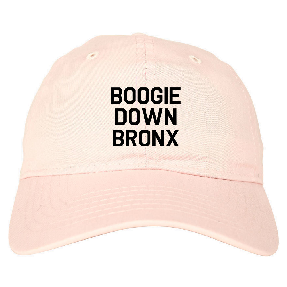 Boogie Down Bronx Mens Dad Hat Baseball Cap Pink