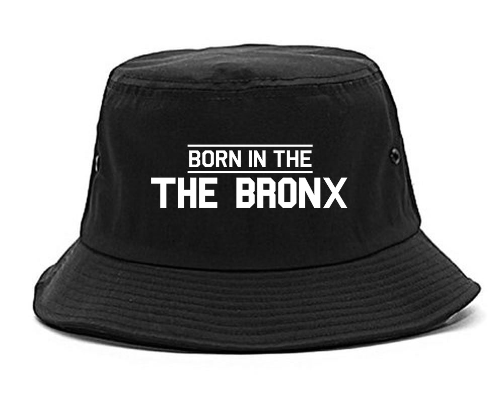 Born In The Bronx NY Mens Bucket Hat Black