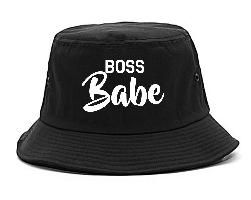 Boss_Babe Black Bucket Hat