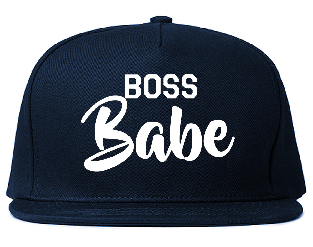 Boss_Babe Navy Blue Snapback Hat