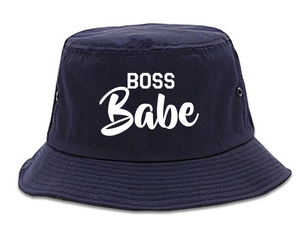 Boss_Babe Navy Blue Bucket Hat