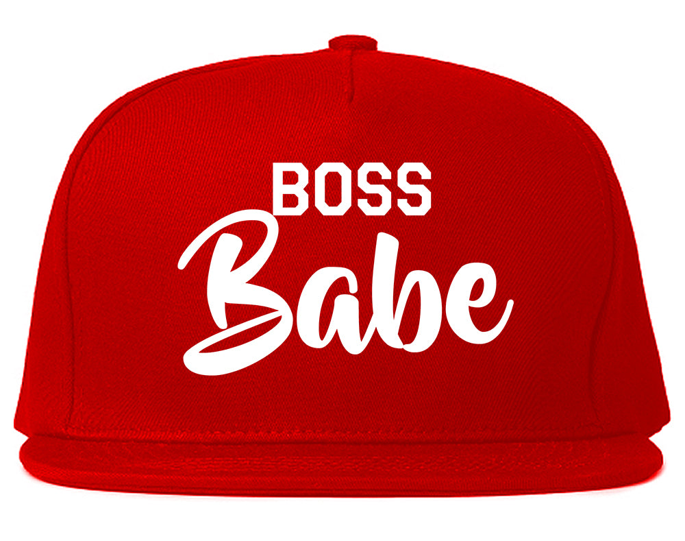 Boss_Babe Red Snapback Hat