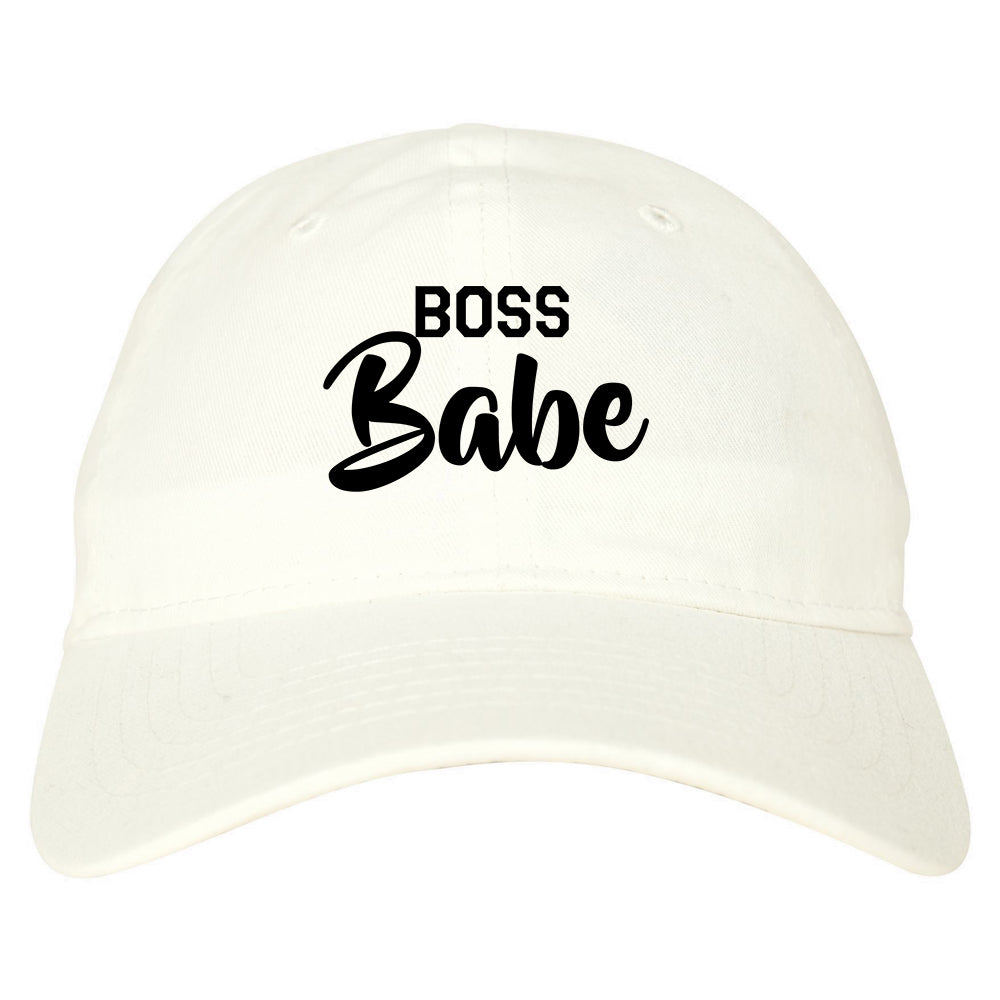 Boss_Babe White Dad Hat