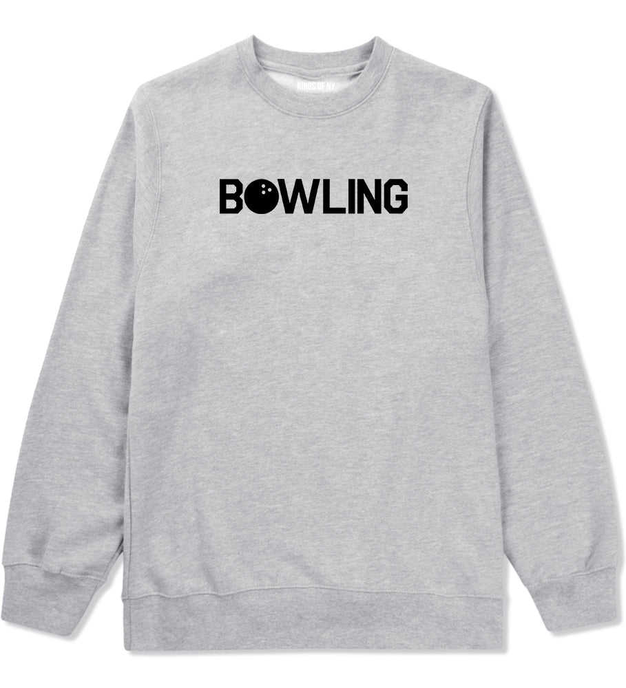 Bowling Grey Crewneck Sweatshirt by Kings Of NY