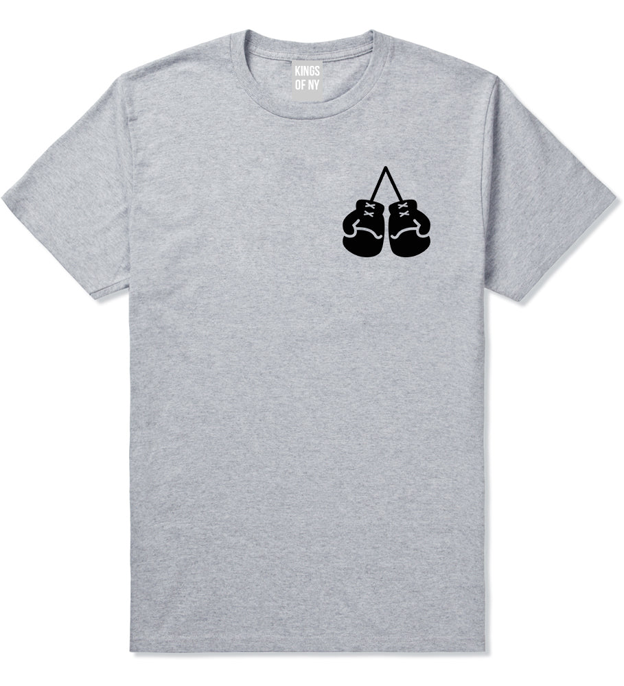 Boxing Gloves Chest Grey T-Shirt by Kings Of NY