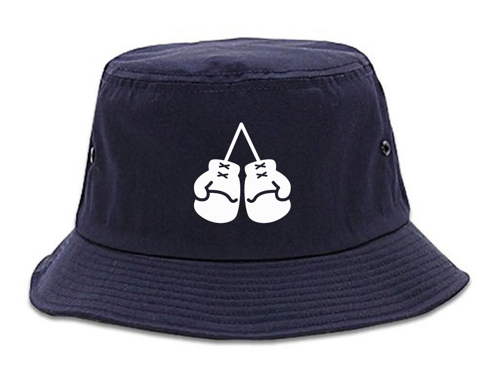 Boxing Gloves Chest Bucket Hat Blue
