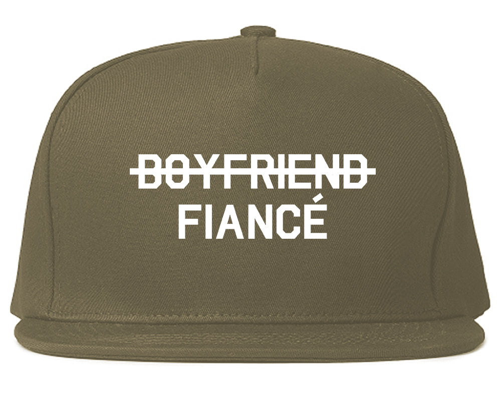 Boyfriend_Fiance_Engagement Grey Snapback Hat