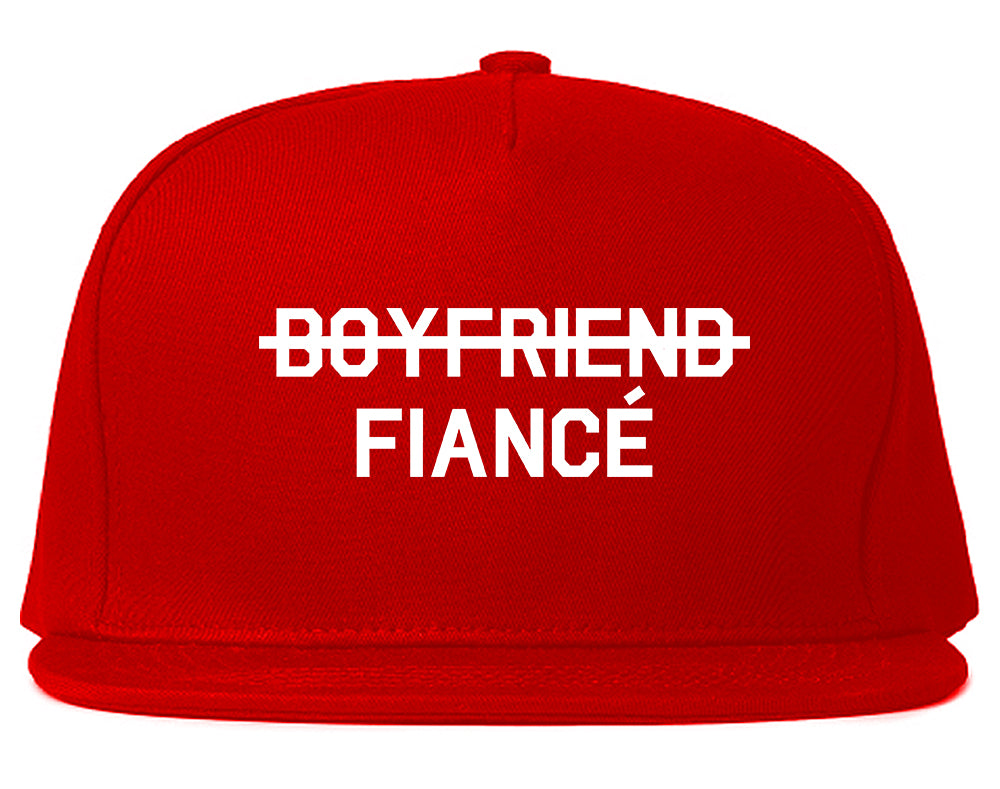 Boyfriend_Fiance_Engagement Red Snapback Hat