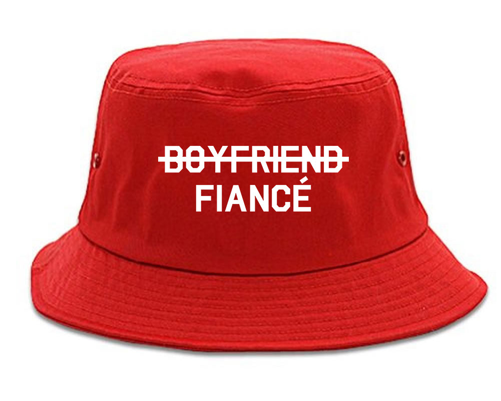 Boyfriend_Fiance_Engagement Red Bucket Hat