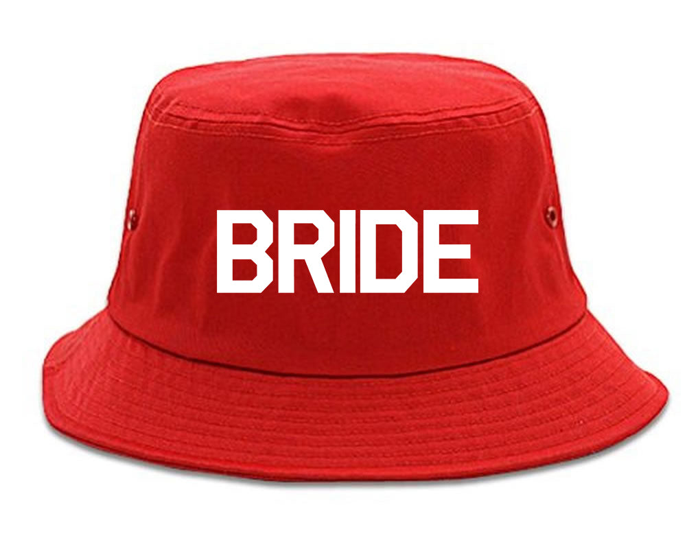 Bride Bachlorette Party Bucket Hat Red