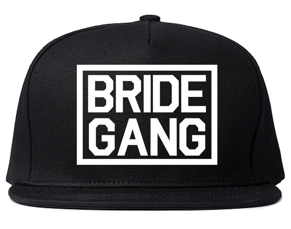 Bride Gang Bachlorette Party Snapback Hat Black