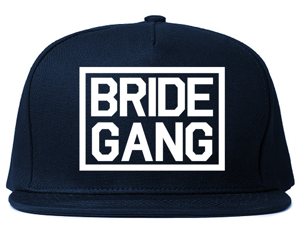 Bride Gang Bachlorette Party Snapback Hat Blue