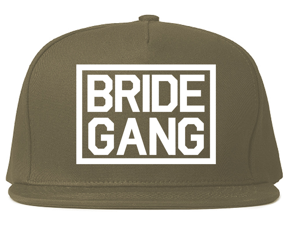 Bride Gang Bachlorette Party Snapback Hat Grey