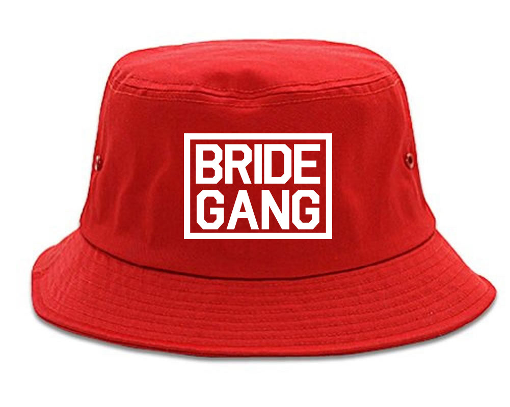 Bride Gang Bachlorette Party Bucket Hat Red